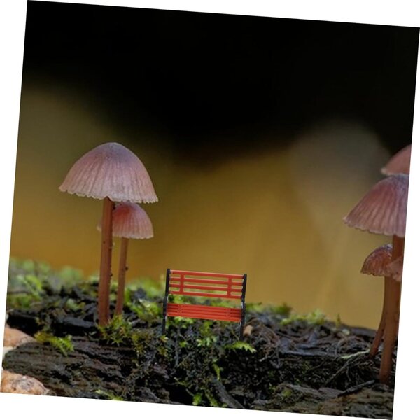 VICASKY 4 Panchine Miniatura in Filigrana Fatte a Mano per Casa delle Bambole