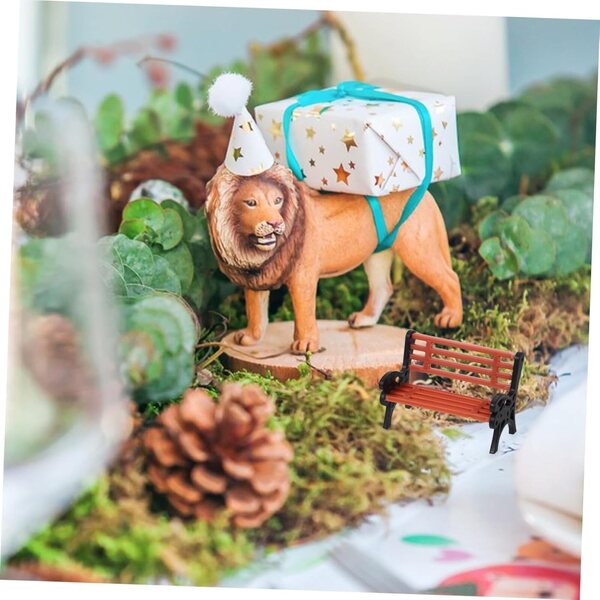 VICASKY 4 Panchine Miniatura in Filigrana Fatte a Mano per Casa delle Bambole
