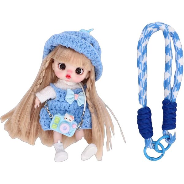 Tangxi Artisan Gelenkpuppenanhänger 15 cm für Telefon und Dekoration