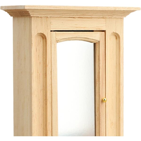 Mobili Miniatura Casa Bambole 1:12 Armadio in Legno con Specchio e Piccolo Mobile