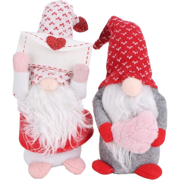 Elfo senza volto 22,5cm in cotone PP morbido, decorazione casa e scrivania