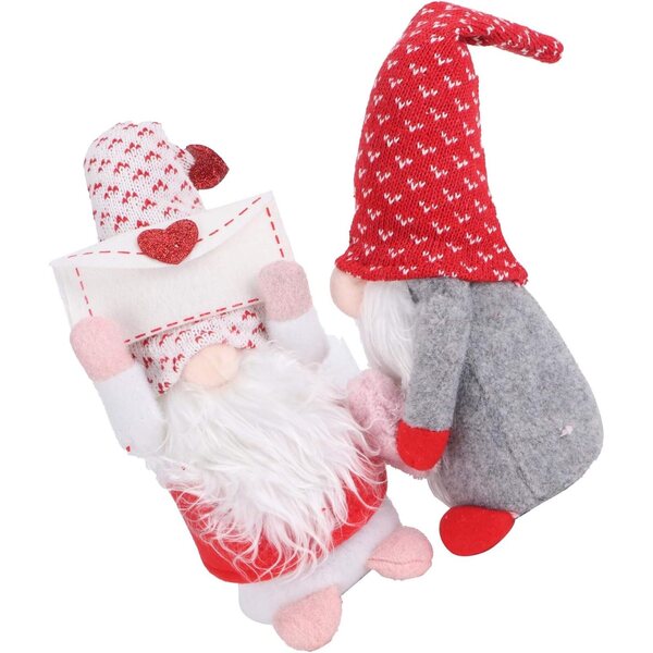 Elfo senza volto 22,5cm in cotone PP morbido, decorazione casa e scrivania