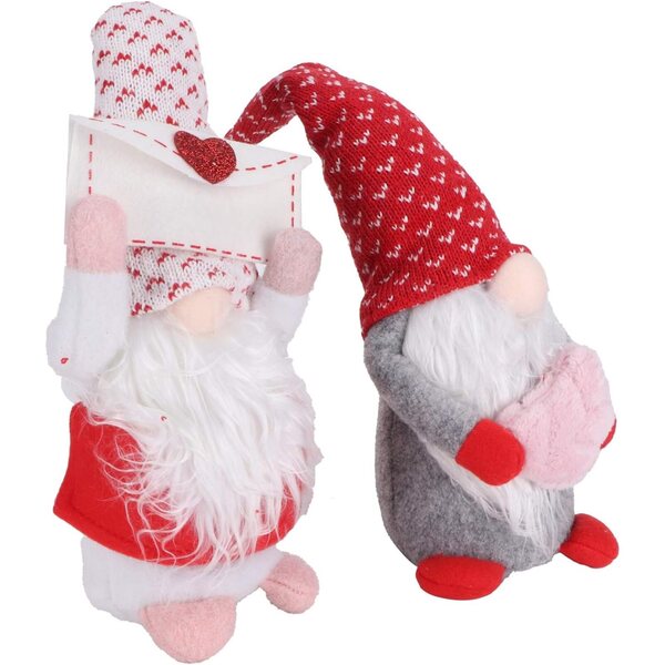 Elfo senza volto 22,5cm in cotone PP morbido, decorazione casa e scrivania
