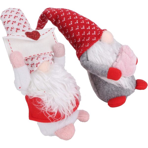 Elfo senza volto 22,5cm in cotone PP morbido, decorazione casa e scrivania