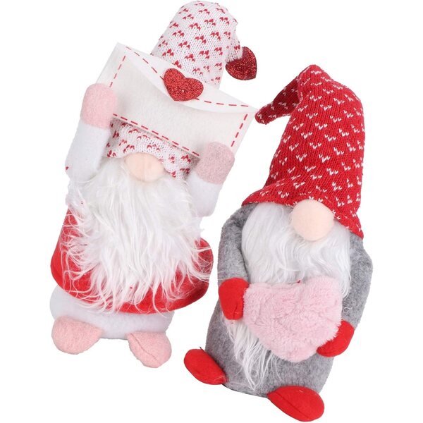 Elfo senza volto 22,5cm in cotone PP morbido, decorazione casa e scrivania