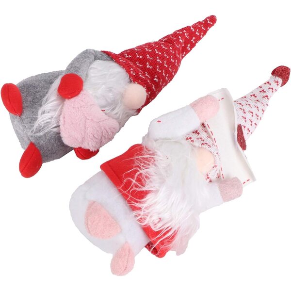 Elfo senza volto 22,5cm in cotone PP morbido, decorazione casa e scrivania
