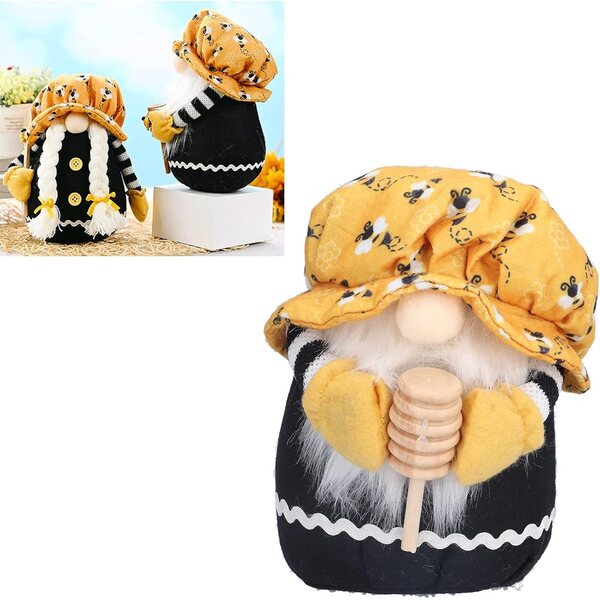 Bambola Folletto Senza Volto in Tessuto 18x15 cm - Decorazione Morbida e Resistente
