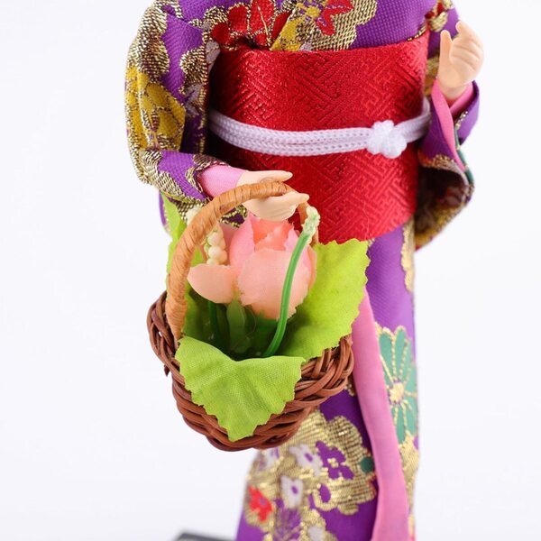 ABOOFAN Japanische Deko-Puppe im traditionellen Kimono-Stil, 30 cm, für Zuhause und Büro