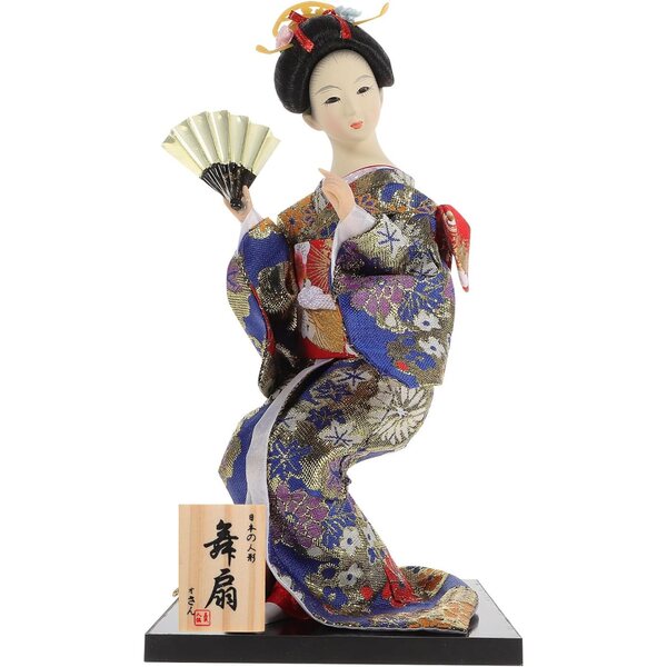 BESPORTBLE Bambola Geisha Giapponese in Kimono Chic per Decorazione Casa e Ufficio