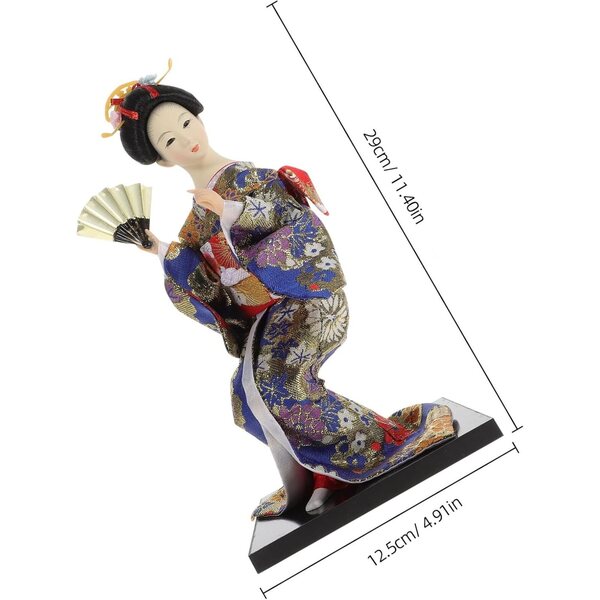 BESPORTBLE Bambola Geisha Giapponese in Kimono Chic per Decorazione Casa e Ufficio