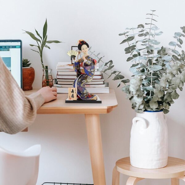 BESPORTBLE Bambola Geisha Giapponese in Kimono Chic per Decorazione Casa e Ufficio