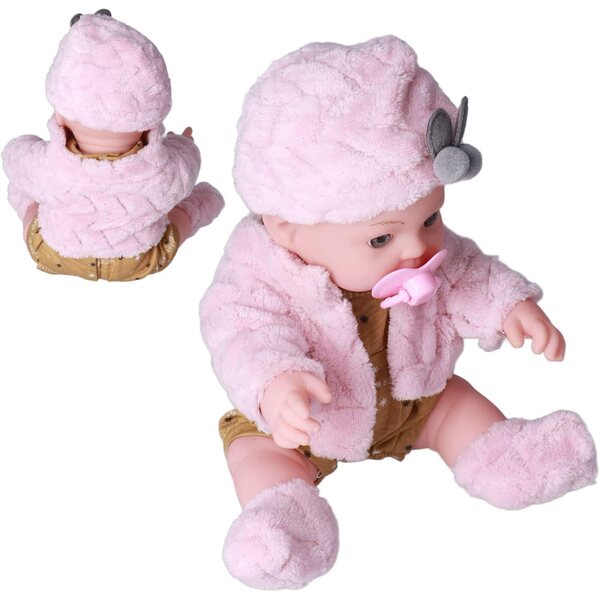 Baby Doll Reborn Realistica 12" in Pigiama Floreale Morbida e Lavabile, Regalo Bambini