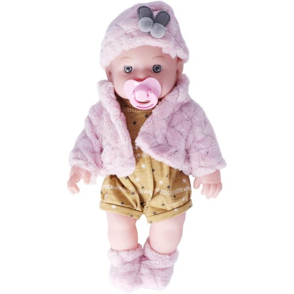 Baby Doll Reborn Realistica 12" in Pigiama Floreale Morbida e Lavabile, Regalo Bambini