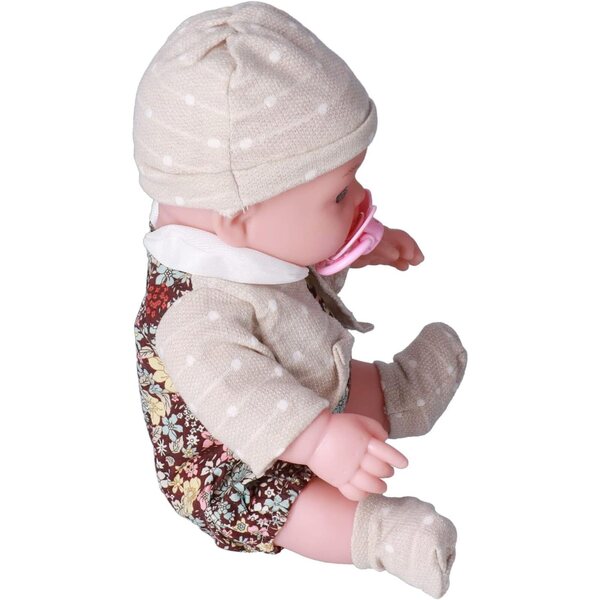 Realistische 12-Zoll-Rebornpuppe mit weichem Körper und waschbarem Blumenpyjama