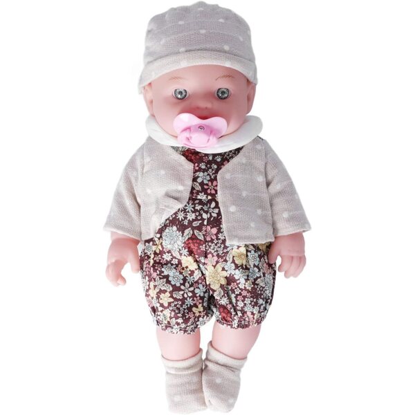 Realistische 12-Zoll-Rebornpuppe mit weichem Körper und waschbarem Blumenpyjama