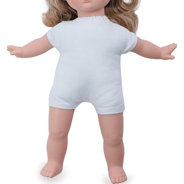 Marina & Pau Isabella Puppe 40 cm mit langen blonden Haaren und weichem Körper