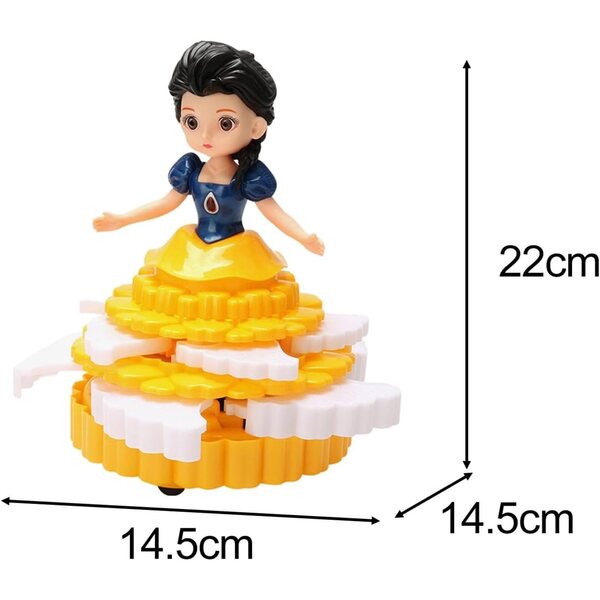 Bambola Angelo Danzante Musicale per Bambine con Luci e Movimento 360°