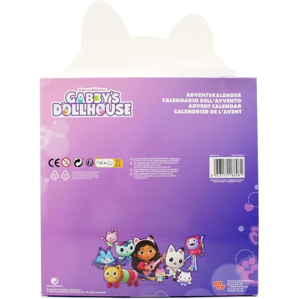 Calendario Avvento Gabby's Dollhouse con gioielli e accessori per capelli 28x7x40 cm