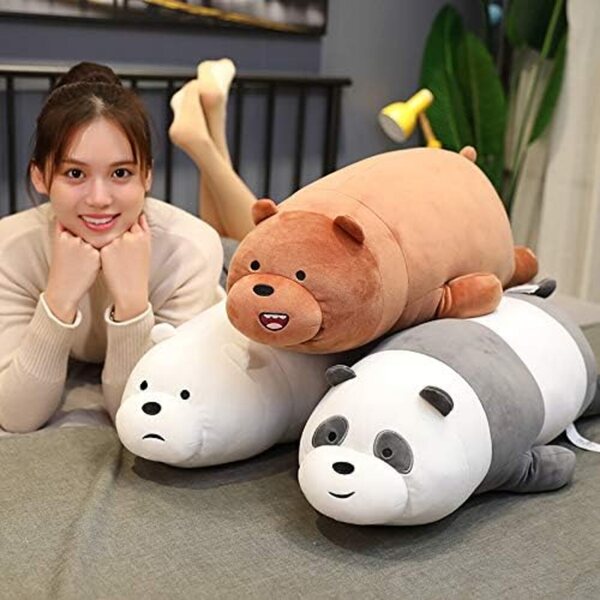 We Cute Bears Plüschtier, 48 cm, Cartoon, weiche und farbenfrohe Puppe für Kinder