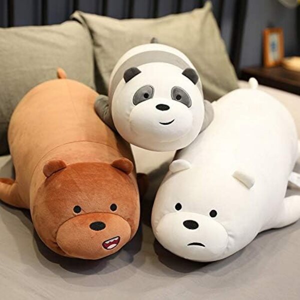We Cute Bears Plüschtier, 48 cm, Cartoon, weiche und farbenfrohe Puppe für Kinder