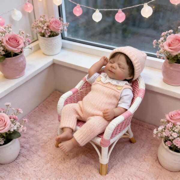 Bambola Reborn Silicone 45 cm Corpo Intero | Bambina Realistica ROSHUAN