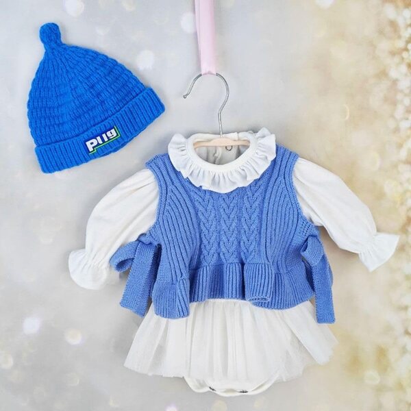 Realistische Reborn-Puppe, ganzkörpergewichtetes Neugeborenes aus Silikon, mit Zubehör und Verpackung