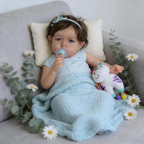 Bambola Reborn Liam in silicone 50,8 cm morbida e realistica per bambini dai 3 anni