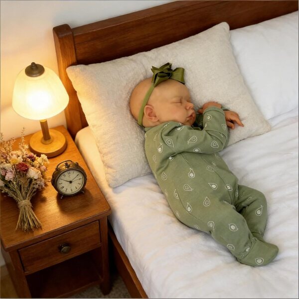 45 cm große männliche wiedergeborene Puppe aus realistischem Vinyl mit Zubehör, perfekt als Geschenk
