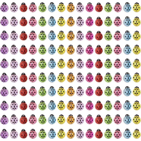 150 Mini Coccinella Decorazioni in Plastica Carine per Artigianato e Micro-Paesaggio