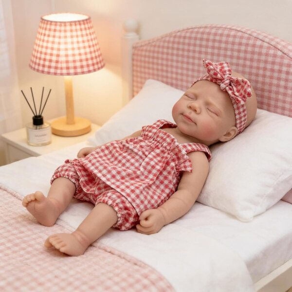 Bambola Reborn Silicone 30,5 cm Corpo Intero Bambina Realistica ROSHUAN