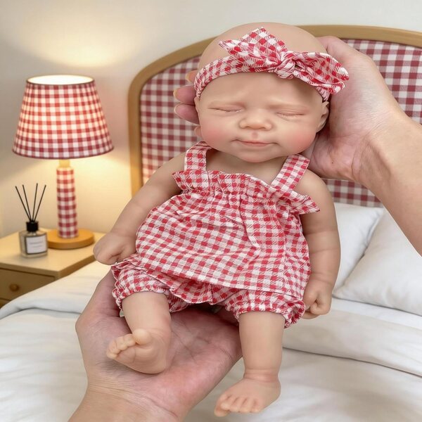 Bambola Reborn Silicone 30,5 cm Corpo Intero Bambina Realistica ROSHUAN