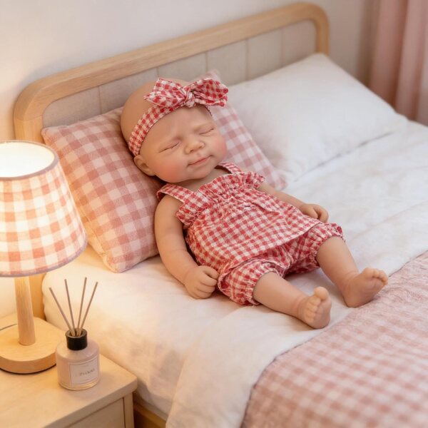 Bambola Reborn Silicone 30,5 cm Corpo Intero Bambina Realistica ROSHUAN