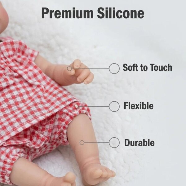 Bambola Reborn Silicone 30,5 cm Corpo Intero Bambina Realistica ROSHUAN