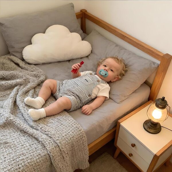 Bambola Reborn Liam 50 cm in Vinile Corpo Intero con Accessori e Capelli Biondi