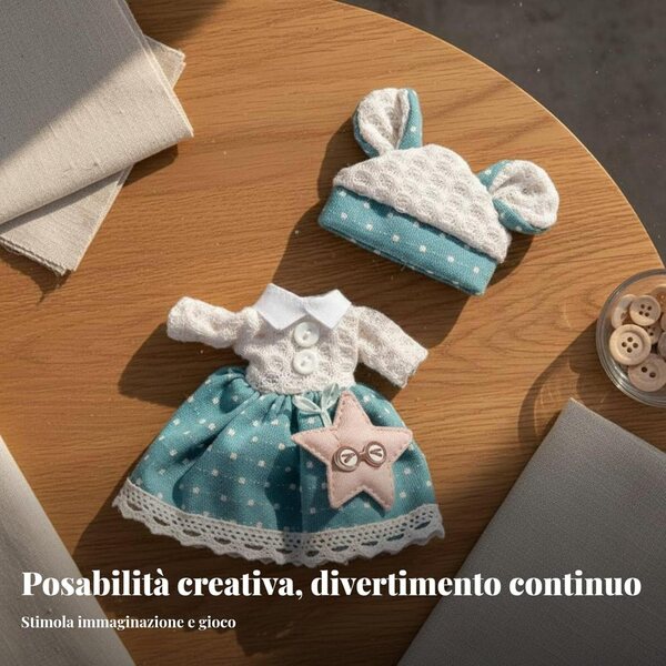 Bambola Snodata BJD 13 Articolazioni 16 cm con Vestiti e Accessori Moda