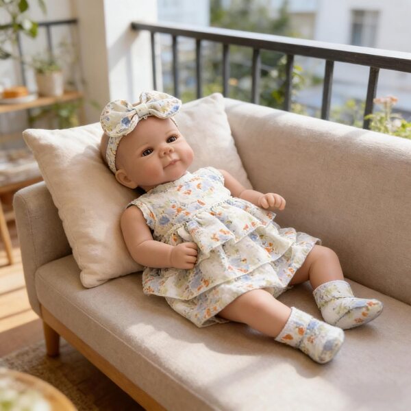 Bambole Reborn realistiche in vinile 50 cm – Gemelle con vestiti, ciucci e accessori