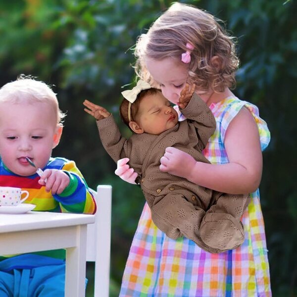 Generisch lebensgroße 19 Zoll realistische und weiche Silikon-Rebornpuppe