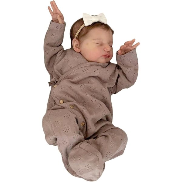 Generisch lebensgroße 19 Zoll realistische und weiche Silikon-Rebornpuppe