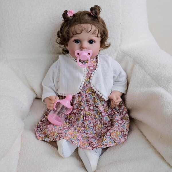 Realistische Reborn-Puppe Ariann, 50,8 cm, mit Vinyl-Gliedmaßen und Stoffkörper