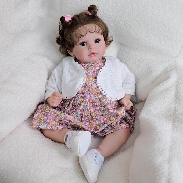 Realistische Reborn-Puppe Ariann, 50,8 cm, mit Vinyl-Gliedmaßen und Stoffkörper