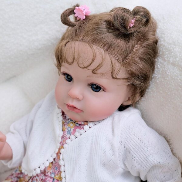 Realistische Reborn-Puppe Ariann, 50,8 cm, mit Vinyl-Gliedmaßen und Stoffkörper