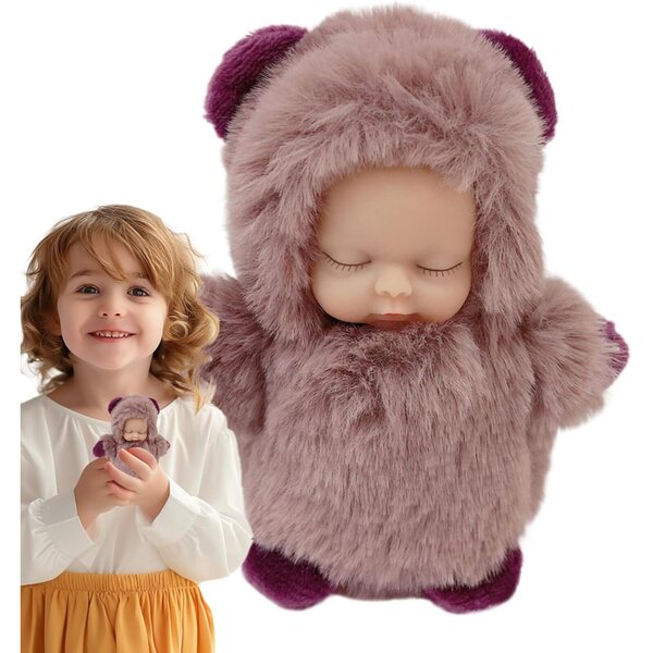 Bambola peluche addormentato con ciondolo portachiavi per bambini - morbida e realistica