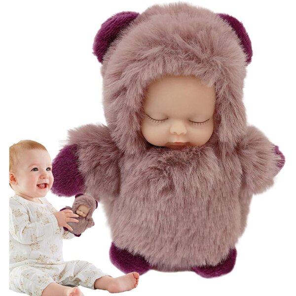 Bambola peluche addormentato con ciondolo portachiavi per bambini - morbida e realistica
