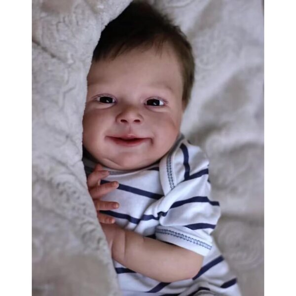 18 Zoll große realistische Vinyl-Rebornpuppe mit komplettem Zubehör und Geburtsurkunde