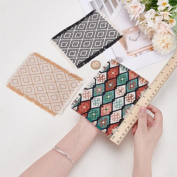 FINGERINSPIRE Set 3 Mini Tappeti Casa delle Bambole 1/12, Design Geometrico Moderno
