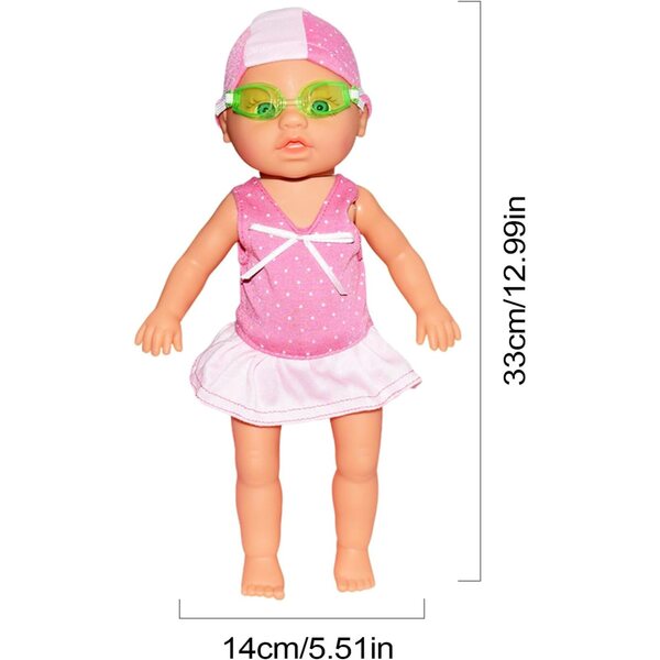 Wasserdichte Schwimmpuppe mit beweglichen Gelenken für die sensorische Entwicklung von Kindern