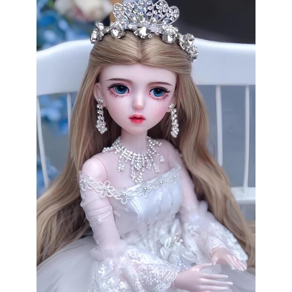 61 cm große 1/3-BJD-Vinylpuppe mit handgefertigtem Make-up und handgefertigten Kostümen