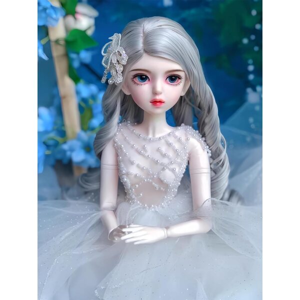 61 cm große 1/3-BJD-Vinylpuppe mit handgefertigtem Make-up und handgefertigten Kostümen