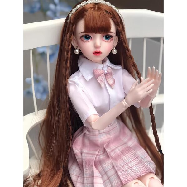 61 cm große 1/3-BJD-Vinylpuppe mit handgefertigtem Make-up und handgefertigten Kostümen