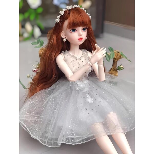 61 cm große 1/3-BJD-Vinylpuppe mit handgefertigtem Make-up und handgefertigten Kostümen